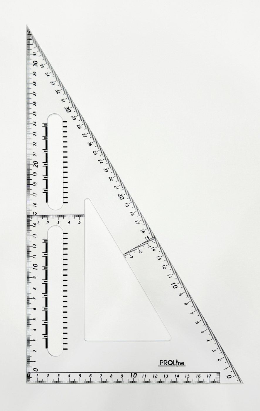 Угольник с дополнительной разметкой PROLine 30 гр 35 см